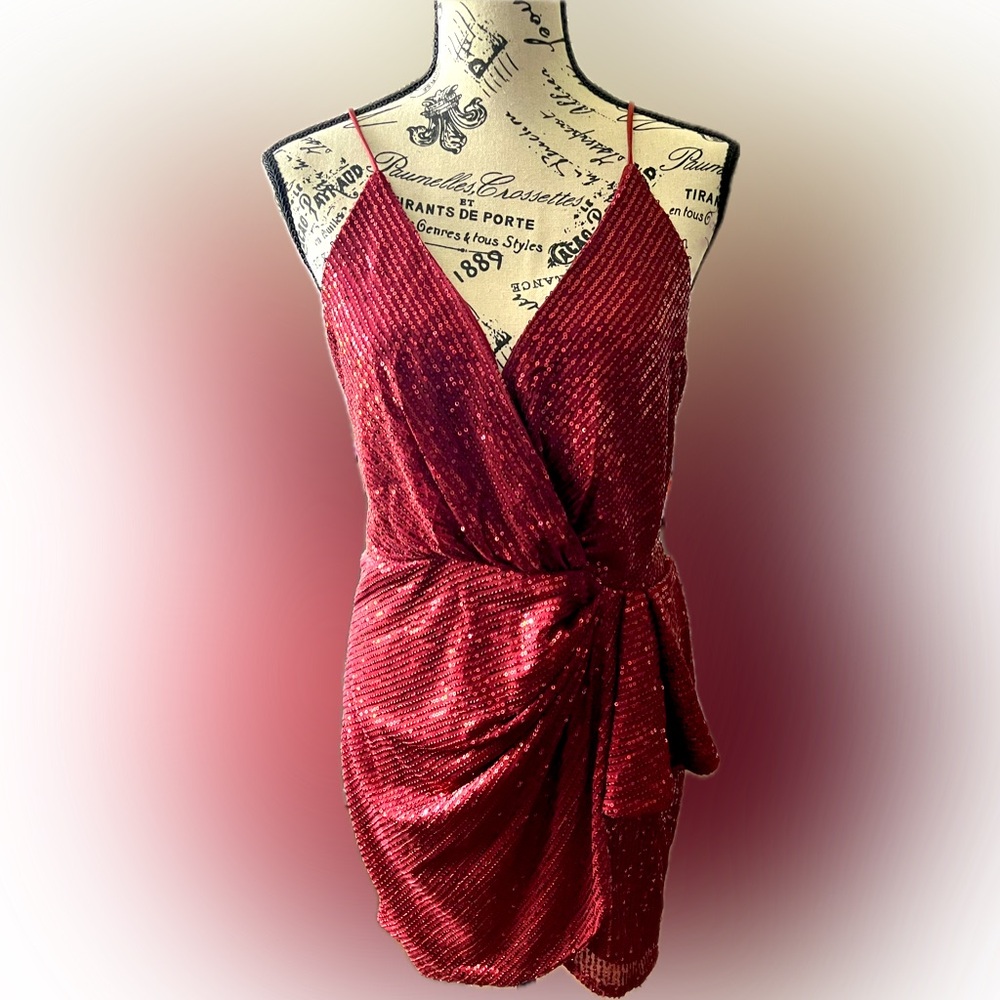 Sequin red dress
